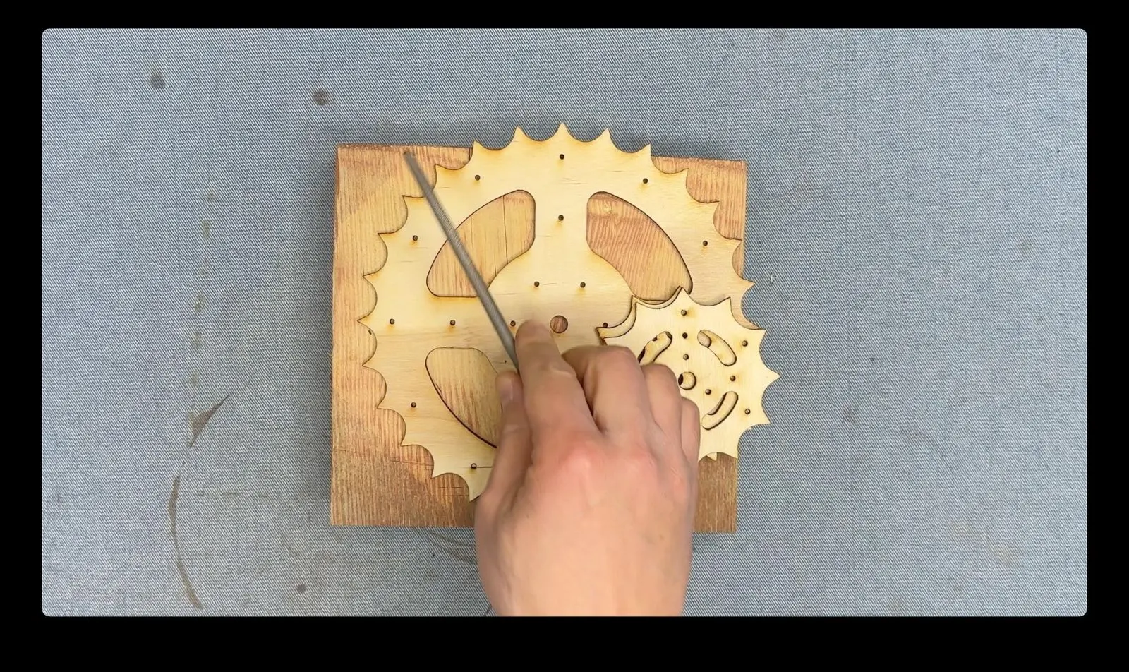 Alchemy Spice Carousel: marking the centre of a gear layer