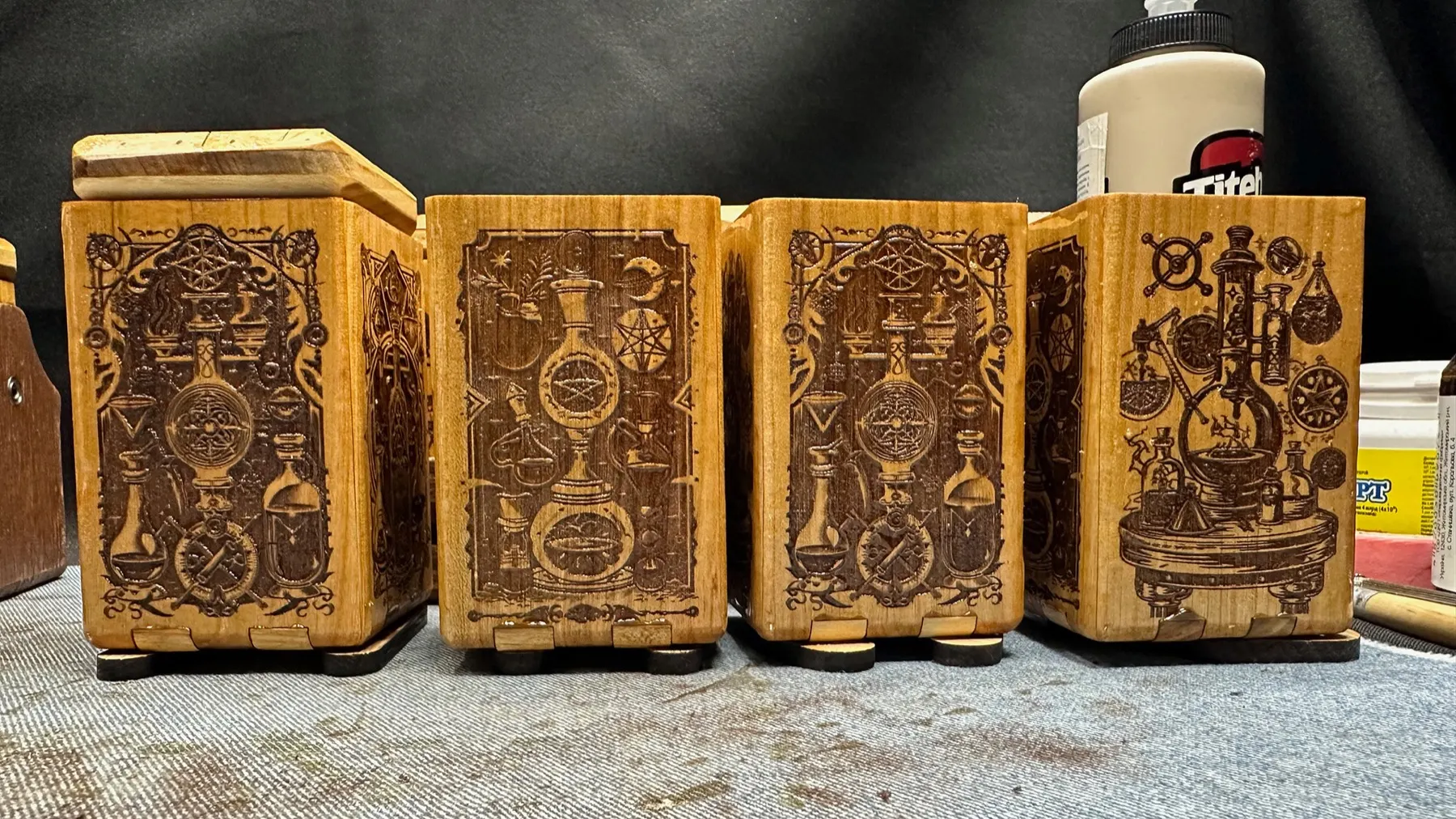 Alchemy Spice Carousel: second set of alchemy box designs
