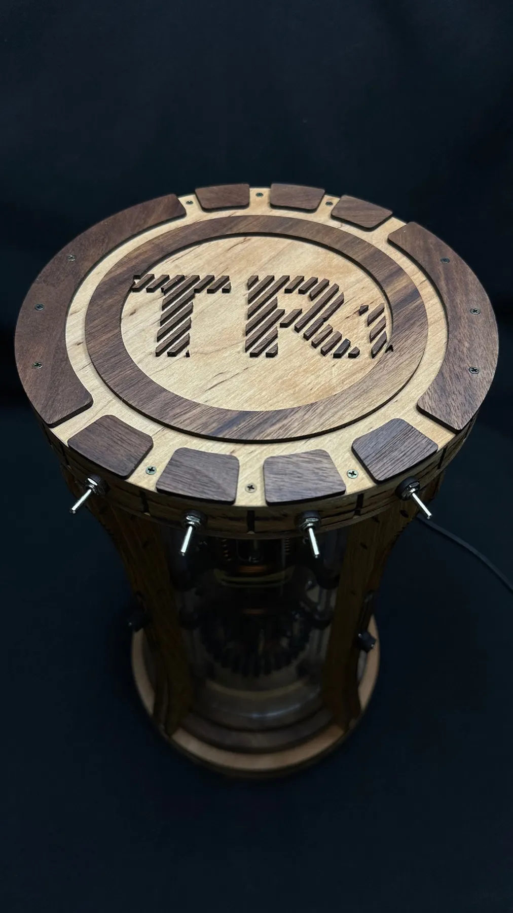 Wooden Reactor Simulator: reactor viewed from above