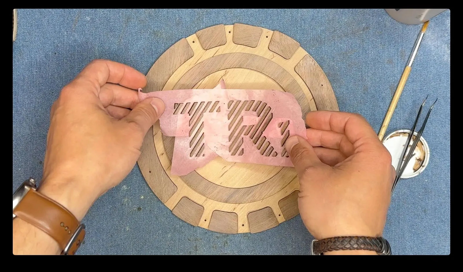 Wooden Reactor Simulator: fitting the TimberRough top emblem