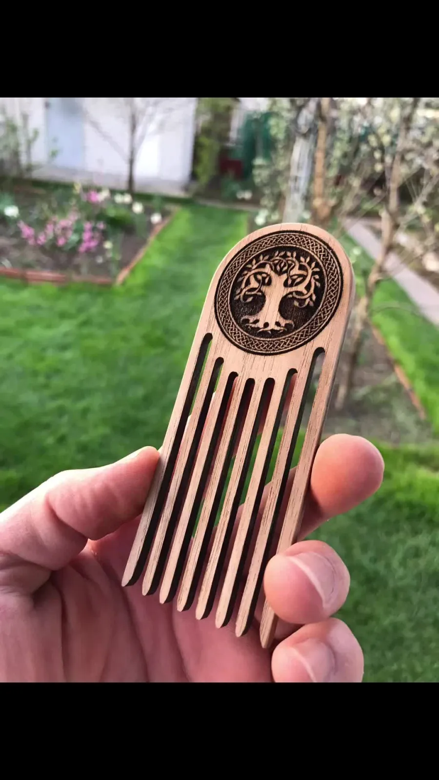 A wooden comb, just for fun